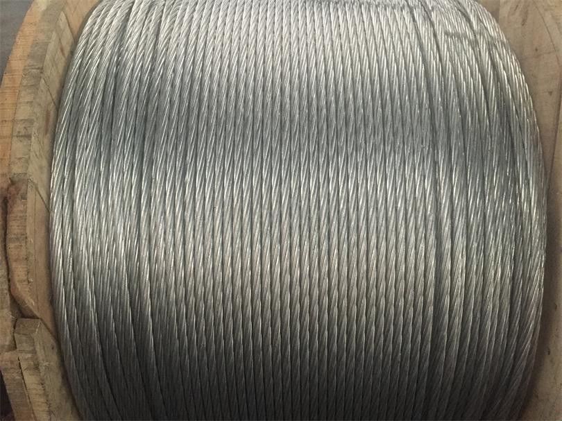 Zinc Coated Galvanized Steel Messenger Cable 7/ 3.25mm 700 N/Mm2 As Per BS 183 Grade 700-1350